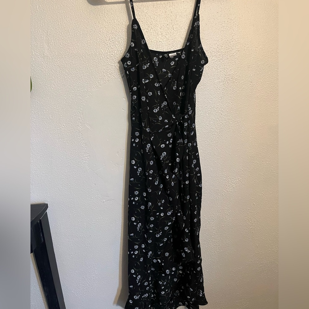H&M Black Floral Maxi Dress